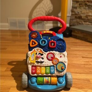Interactive Learning Walker for Kids - Red, Blue, and Yellow